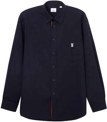 Burberry FW22 Black Long Sleeve Shirt with Logo Embroidery. 80574731 Order Burberry FW22 Black Long Sleeve Shirt with Logo Embroidery. 80574731