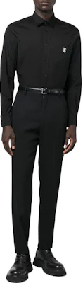 Burberry FW22 Black Long Sleeve Shirt with Logo Embroidery. 80574731 Purchase Burberry FW22 Black Long Sleeve Shirt with Logo Embroidery. 80574731