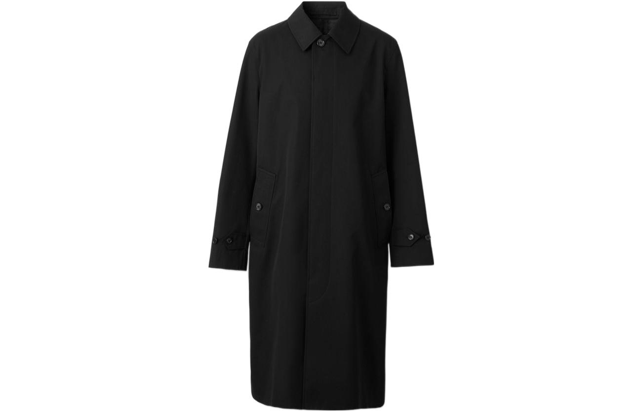 Burberry FW22  Black Mid-Length Trench Coat with Back Logo Detail. 80643641 圖 2