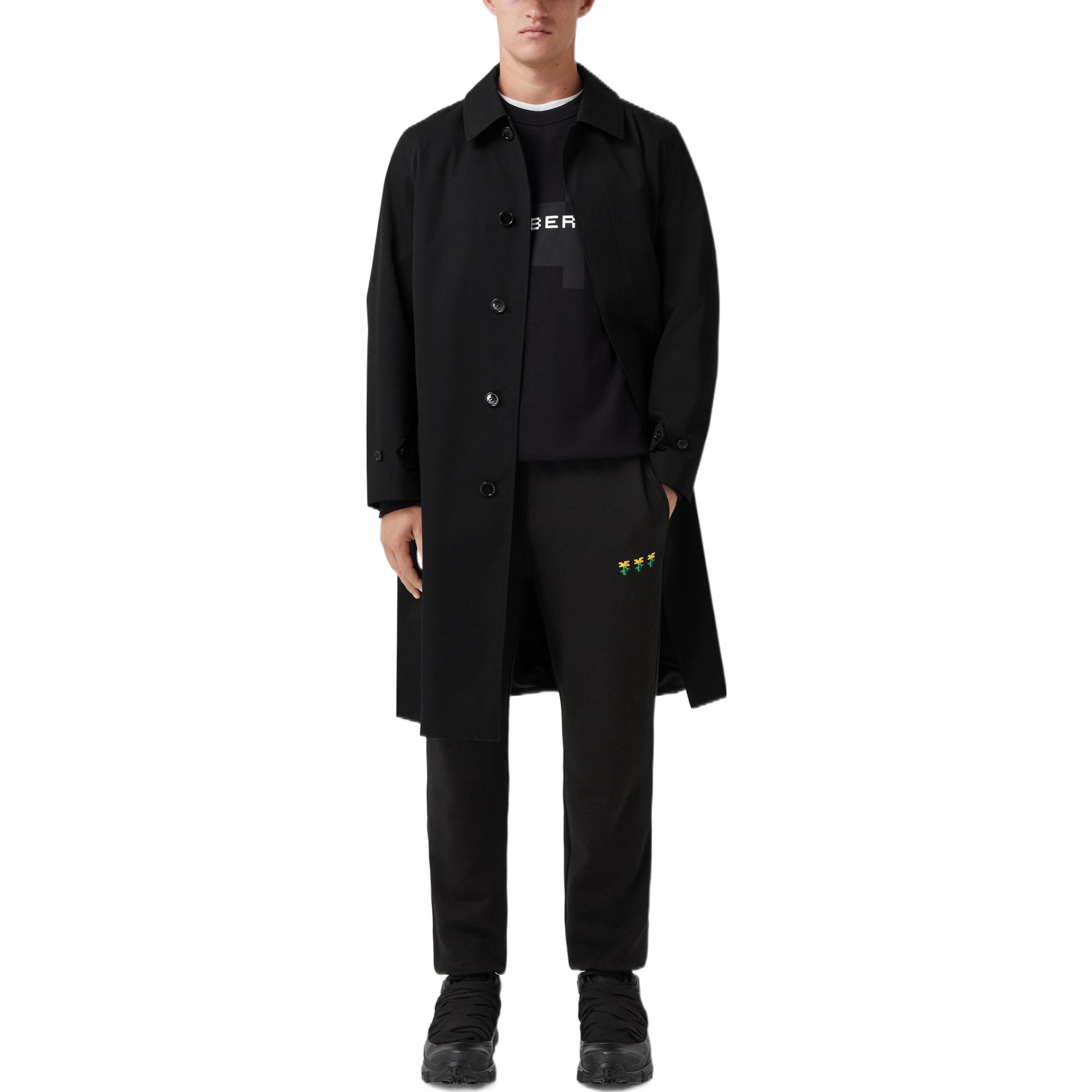 Burberry FW22  Black Mid-Length Trench Coat with Back Logo Detail. 80643641 圖 4