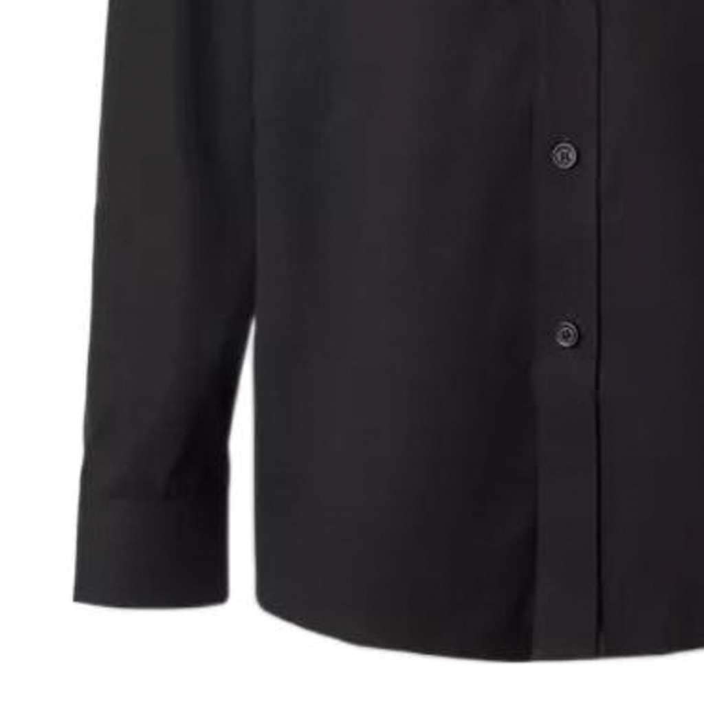 Sizing 버버리 FW22 오크 리프 자수 블랙 셔츠 싱글 브레스티드 디자인. 80648731