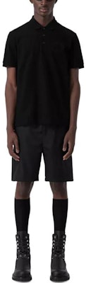 Burberry FW22 Black Short Sleeve Polo Shirt with Oak Leaf Embroidery. 80651791 Shop Burberry FW22 Black Short Sleeve Polo Shirt with Oak Leaf Embroidery. 80651791