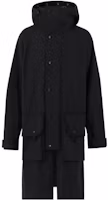 Burberry FW22 Black Solid Color Long Hooded Jacket 80544401 Burberry FW22 Black Solid Color Long Hooded Jacket 80544401