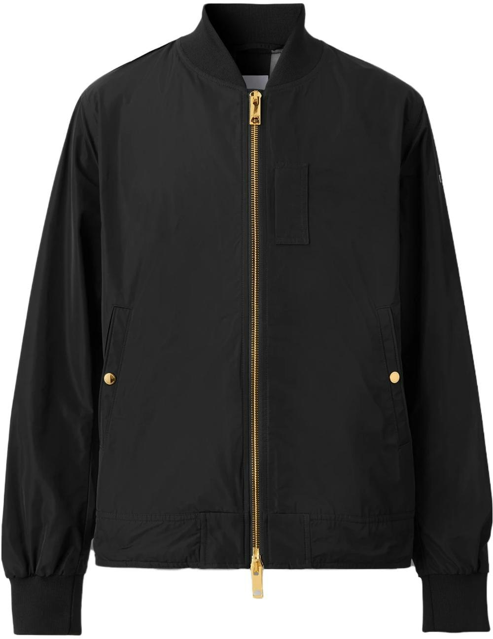 burberry-fw-22-black-solid-color-zip-up-bomber-jacket-80616491