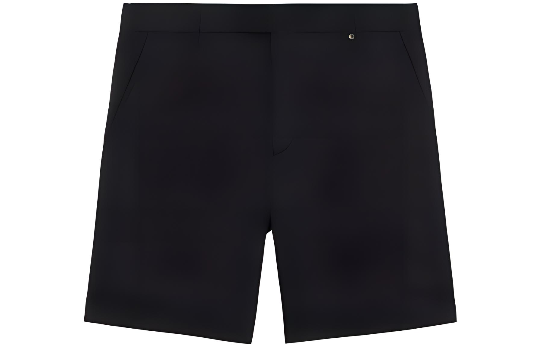 Burberry FW22  Black Solid Loose Fit Stretch Shorts 80551841