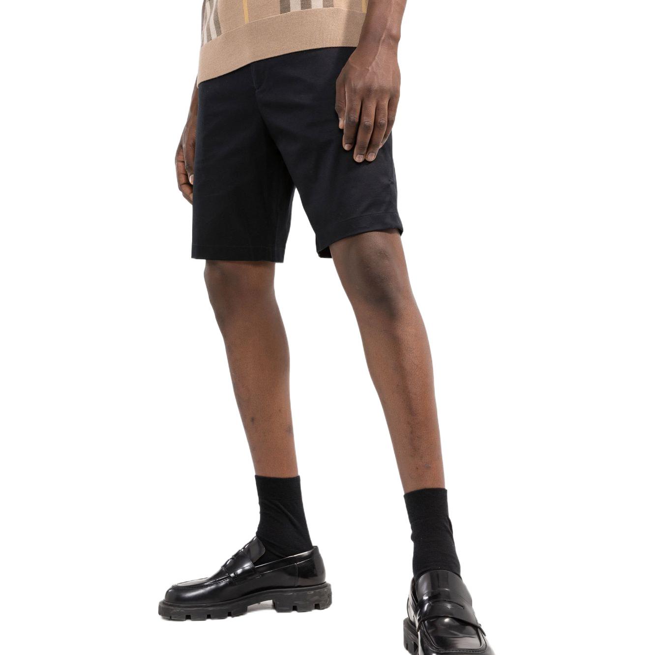 Burberry FW22  Black Solid Loose Fit Stretch Shorts 80551841 圖 5