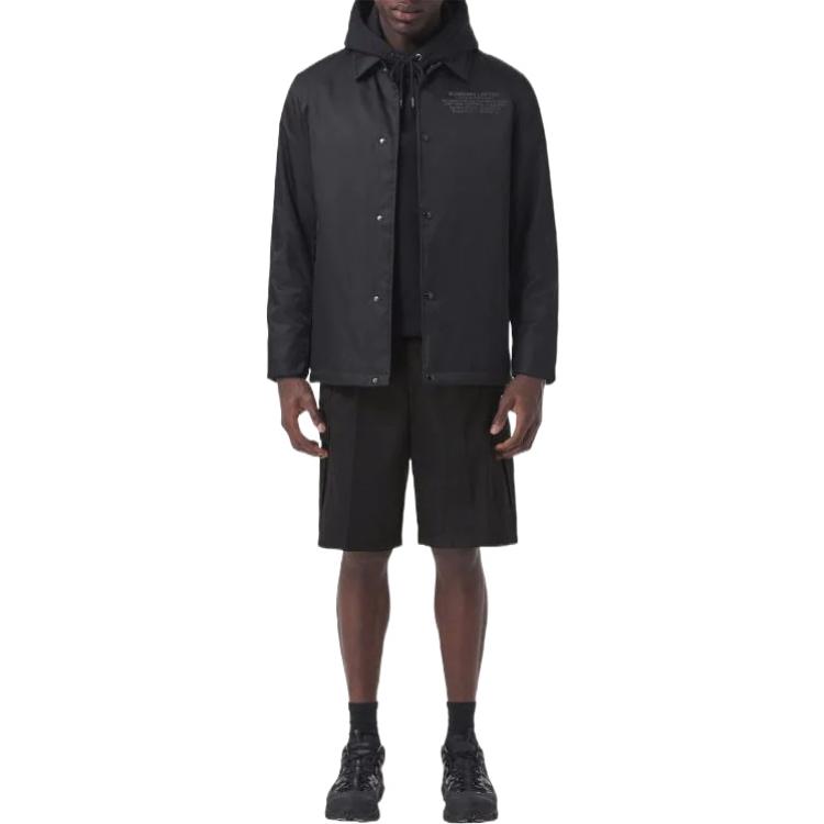 Burberry FW22  Black Solid Pocket Cotton Shorts. 80470311 圖 3