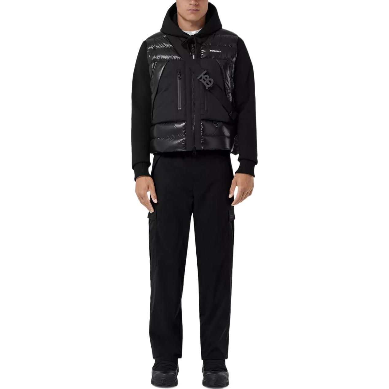 Burberry FW22  Black Straight-Leg Casual Pants with Logo Detail Pockets 80587271 圖 3