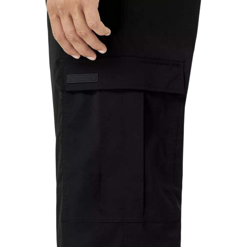 Burberry FW22  Black Straight-Leg Casual Pants with Logo Detail Pockets 80587271 圖 7