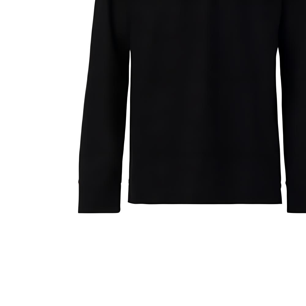 Sizing Burberry FW22  Black Striped Collar Long Sleeve Polo Shirt. 80602671