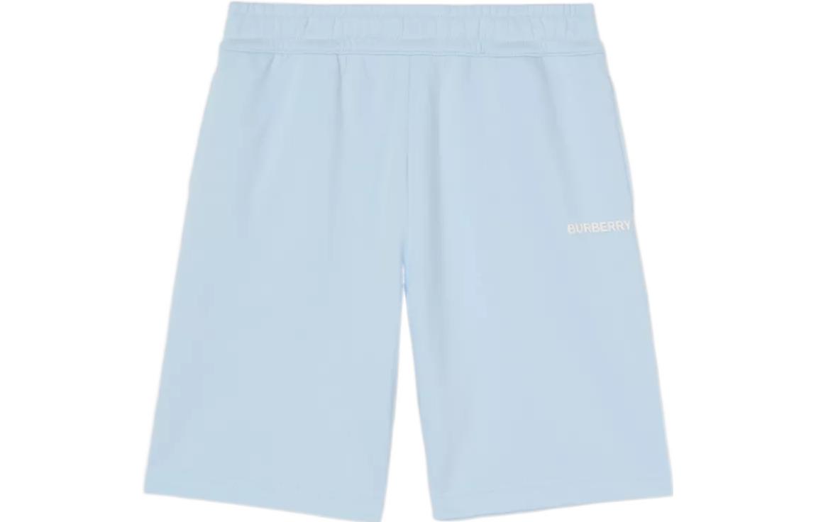 Burberry FW22  Blue Casual Loose Fit Shorts with Logo Print. 80575271 圖 2