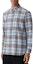 Purchase 버버리 FW22 블루 체크 플란넬 긴팔 셔츠. 8058422PALE