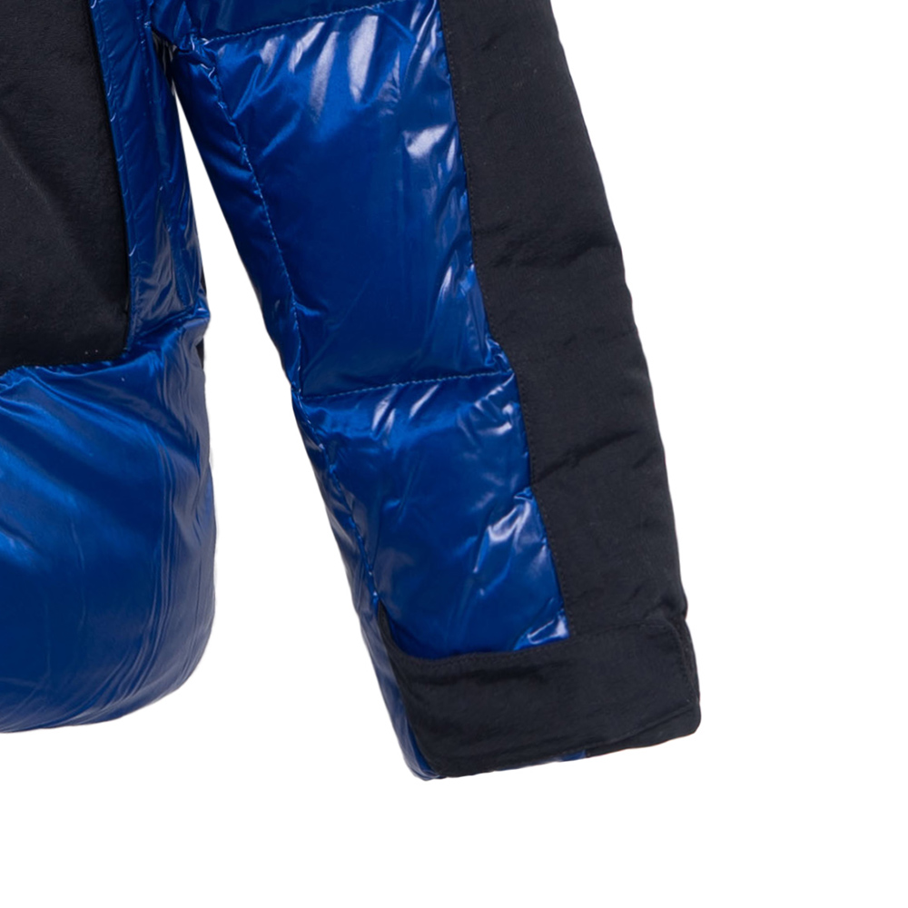 Sizing Burberry FW22 藍色徽標印花連帽拉鍊羽絨外套 80583291