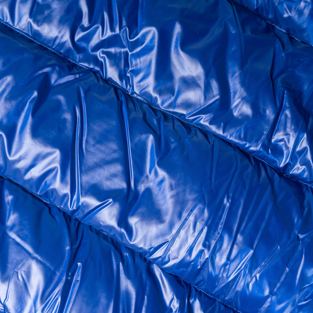 Cheap Burberry FW22 藍色徽標印花連帽拉鍊羽絨外套 80583291