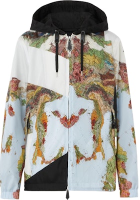 Burberry FW22 Blue Printed Hooded Zip-Up Jacket 80559911 Buy Burberry FW22 Blue Printed Hooded Zip-Up Jacket 80559911