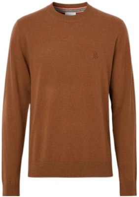 Burberry FW22 Suéter Marrón de Cachemira con Logo de Firma. 80607571 Order Burberry FW22 Suéter Marrón de Cachemira con Logo de Firma. 80607571