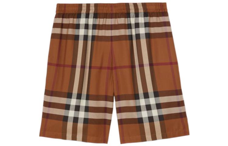Burberry FW22  Brown Plaid Casual Straight Shorts. 80522081 圖 2