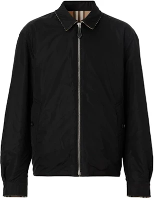 博柏利2022秋冬棕色格纹双面拉链外套带领子 80544821 Lookbook 博柏利2022秋冬棕色格纹双面拉链外套带领子 80544821