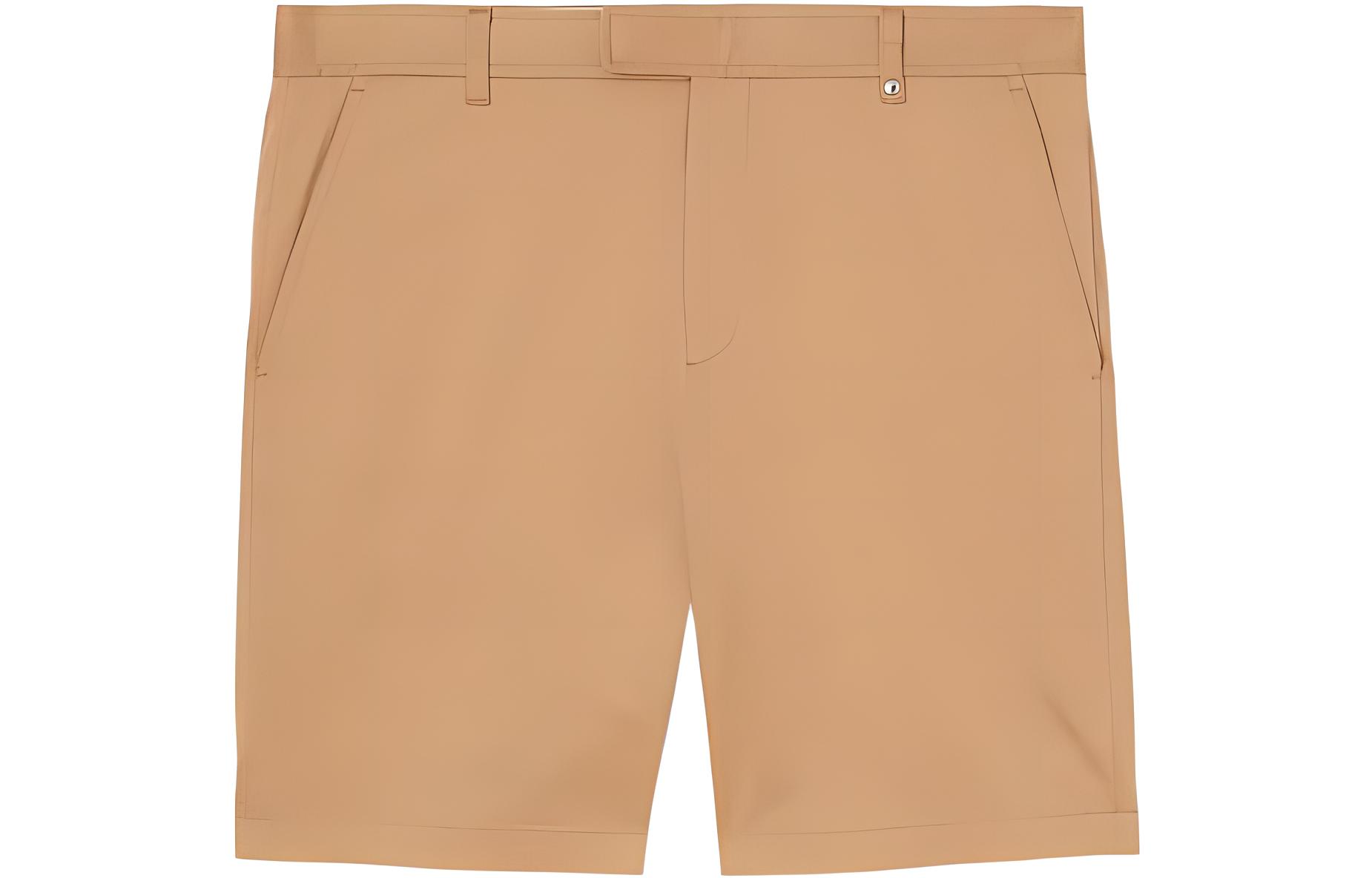 Burberry FW22  Brown Solid Loose-Fit Stretch Casual Shorts. 80551851
