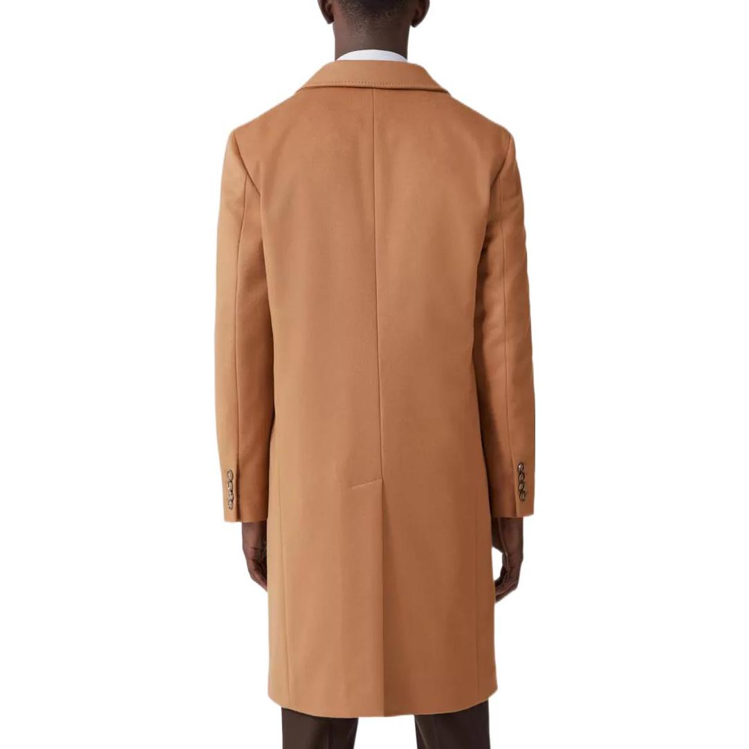 Burberry FW22  Camel Mid-Length Single-Breasted Coat 80582611 圖 3