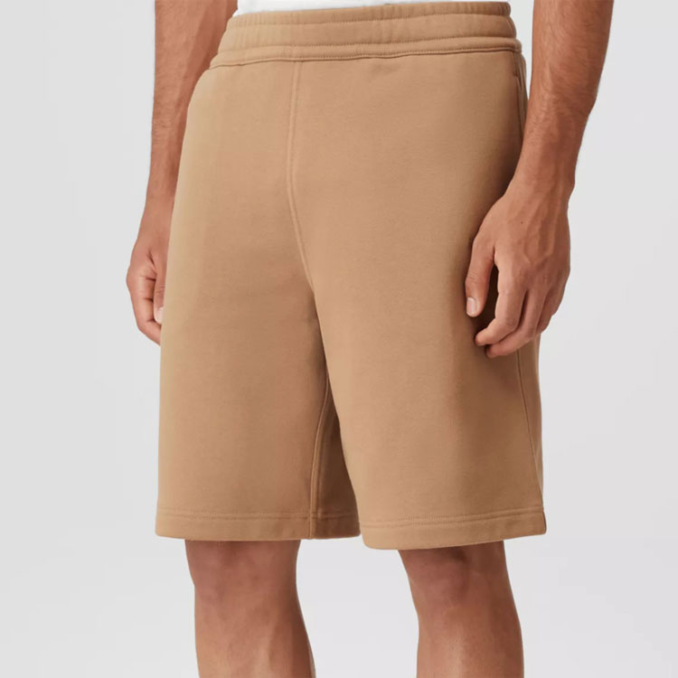 Purchase Burberry FW22  Caramel Brown Logo Print Casual Loose Fit Shorts 80553561