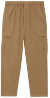Burberry FW22 Casual Straight Pants with Elastic Waist - Camel Color 80640561 Burberry FW22 Casual Straight Pants with Elastic Waist - Camel Color 80640561