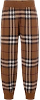 Burberry FW22 Check Knit Jogger Pants Birch Brown 80636421 Burberry FW22 Check Knit Jogger Pants Birch Brown 80636421