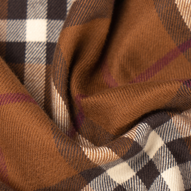 Burberry FW22  Checkered Long Sleeve Polo Shirt in Dark Birch Brown. 80608011 圖 8