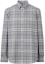 Order Burberry FW22 Kemeja Kotak-Kotak Klasik Abu-Abu. 80554911