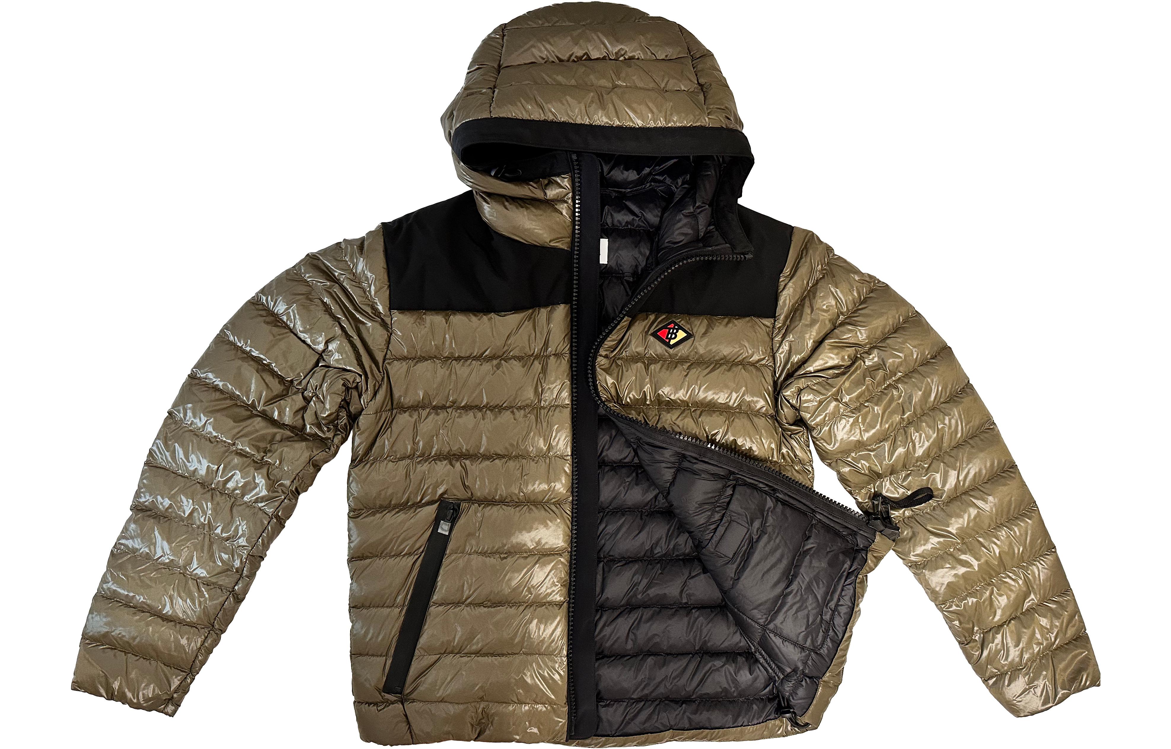 Order Burberry FW22 拼接配色軍綠羽絨外套 80469801