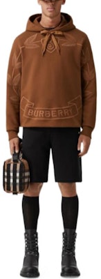 Burberry FW22 Dark Brown Logo Floral Embroidered Pullover Sweatshirt 80632001 Lookbook Burberry FW22 Dark Brown Logo Floral Embroidered Pullover Sweatshirt 80632001