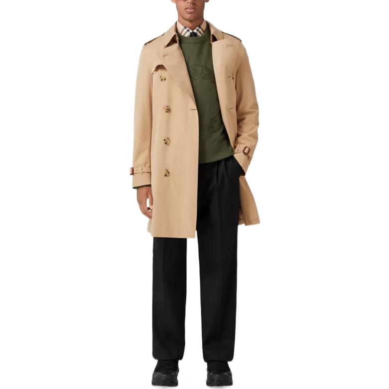 Burberry FW22  Double-Breasted Long Sleeve Trench Coat Honey Beige. 80583311 圖 3