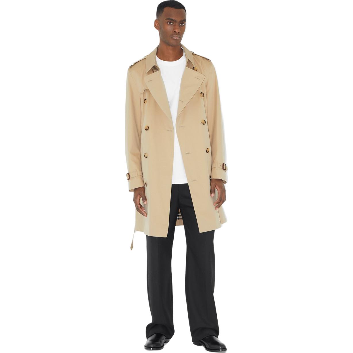 Burberry FW22  Double-Breasted Long Sleeve Trench Coat Honey Beige. 80583311 圖 7