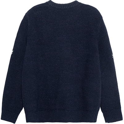 Burberry FW22 Equestrian Knit Wool Crewneck Sweater Blue 80587641 Lookbook Burberry FW22 Equestrian Knit Wool Crewneck Sweater Blue 80587641