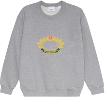 Burberry FW22 Grey Embroidered Crewneck Long Sleeve Sweatshirt. 80612891 Burberry FW22 Grey Embroidered Crewneck Long Sleeve Sweatshirt. 80612891