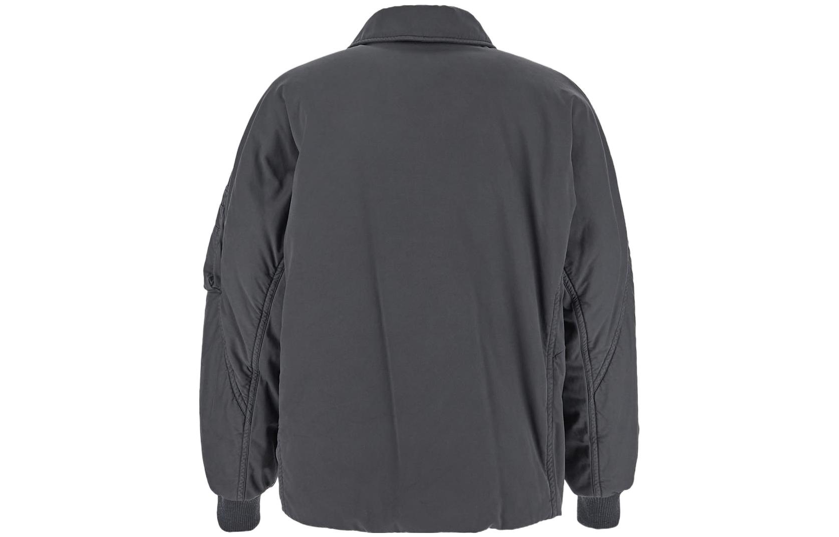 Lookbook Burberry FW22  Grey Logo Embroidered Collar Long-Sleeve Jacket 80608931