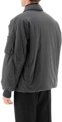 Burberry FW22 Grey Logo Embroidered Collar Long-Sleeve Jacket 80608931 Purchase Burberry FW22 Grey Logo Embroidered Collar Long-Sleeve Jacket 80608931