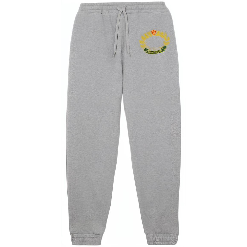 Burberry FW22  Grey Logo Embroidered Jogger Sweatpants. 80612941