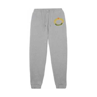 Burberry FW22 Grey Logo Embroidered Jogger Sweatpants. 80612941