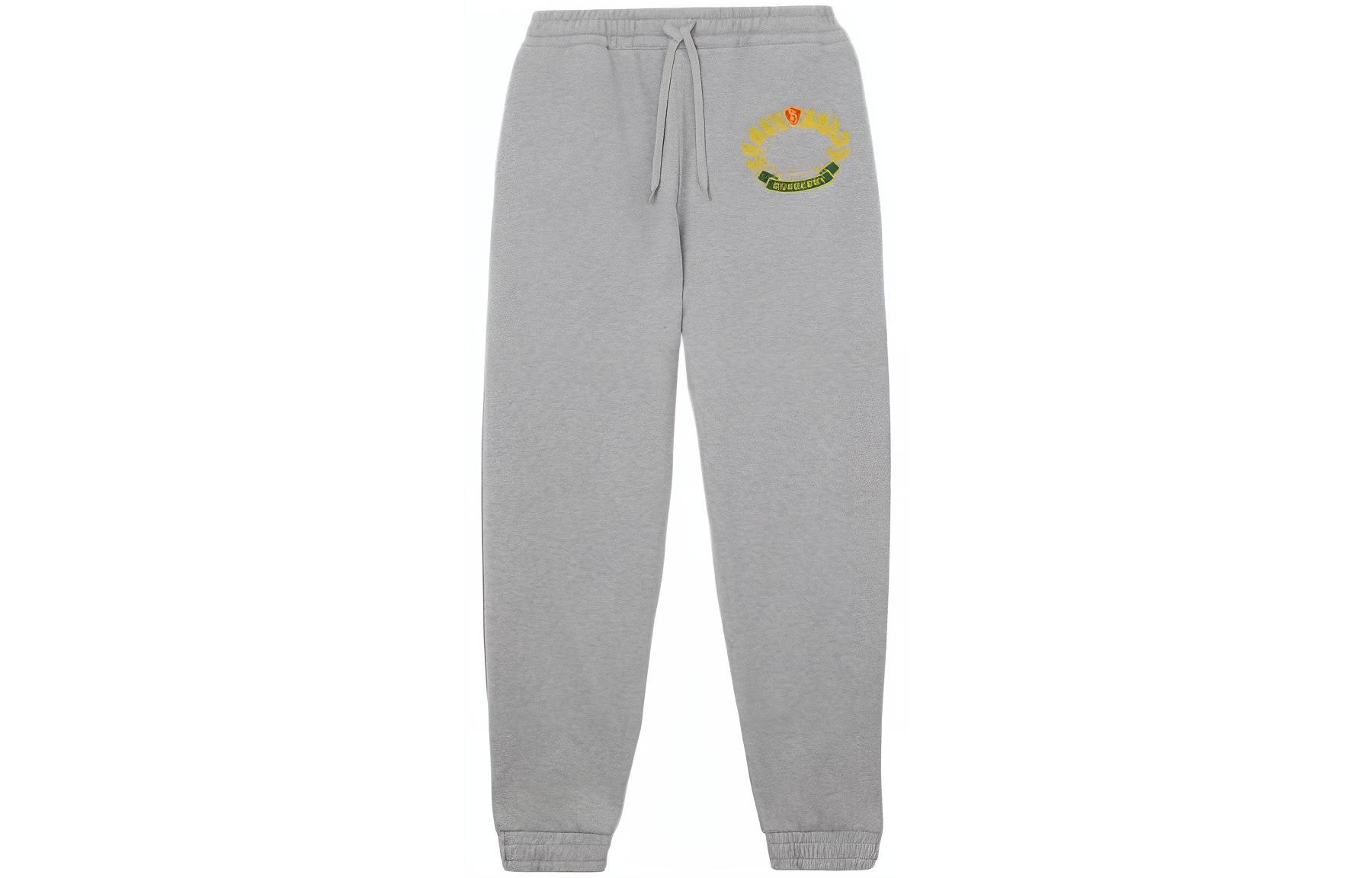 Order Burberry FW22 Seluar Jogger Kelabu Logo Sulam. 80612941