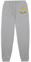 Order Burberry FW22 Grey Logo Embroidered Jogger Sweatpants. 80612941