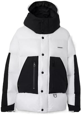 Burberry FW22 Hooded Slim Fit Down Jacket Black White 80606611 Buy Burberry FW22 Hooded Slim Fit Down Jacket Black White 80606611