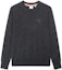 Buy Burberry FW22 Logo Embroidered Crewneck Sweater Dark Grey. 80616761