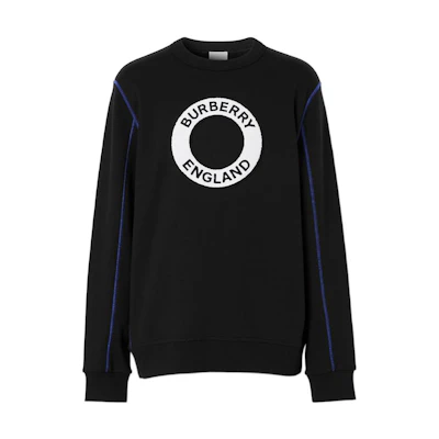Burberry FW22 Logo Pattern Knit Sweatshirt Black 80578491