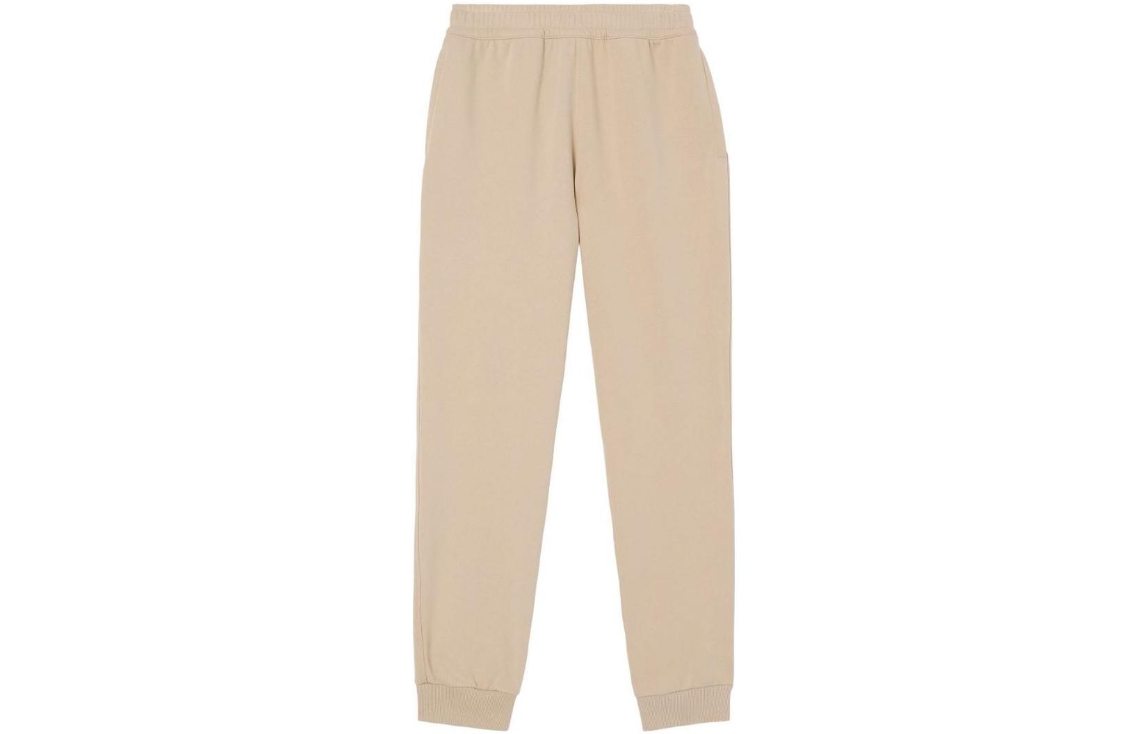 Order Burberry FW22 Seluar Jogging Logo Cetak Kapas Elastik Khaki. 80630491