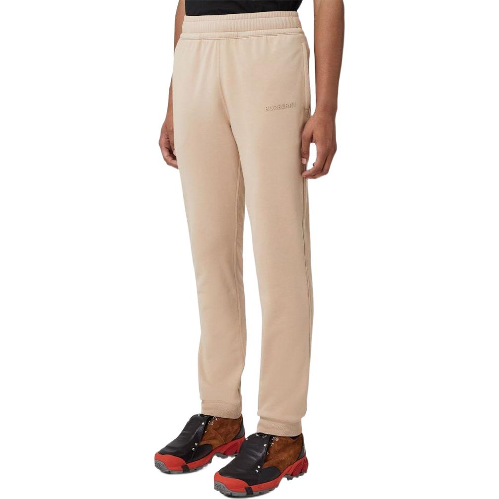 Purchase Burberry FW22 Seluar Jogging Logo Cetak Kapas Elastik Khaki. 80630491