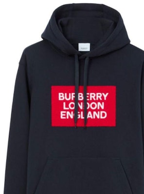 Sudadera Burberry FW22 Azul Marino con Logo estampado. 80694551 Sizing Sudadera Burberry FW22 Azul Marino con Logo estampado. 80694551