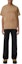 Shop Burberry FW22 Loose Fit Logo Embroidered Crewneck T-Shirt Camel Brown. 80609151