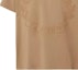 Purchase Burberry FW22 Loose Fit Logo Embroidered Crewneck T-Shirt Camel Brown. 80609151