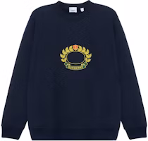 Burberry FW22 Navy Blue Logo Print Pullover Long Sleeve Sweatshirt. 80612881 Burberry FW22 Navy Blue Logo Print Pullover Long Sleeve Sweatshirt. 80612881